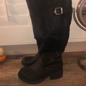 Tall black boot